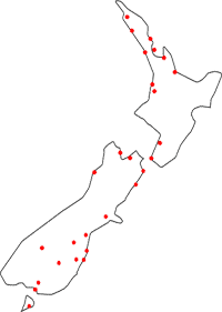 Locations of the CRN Members Locations of the CRN Members